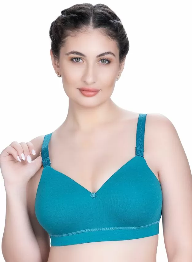 Full Coverage Cotton Bra for Back Hook System