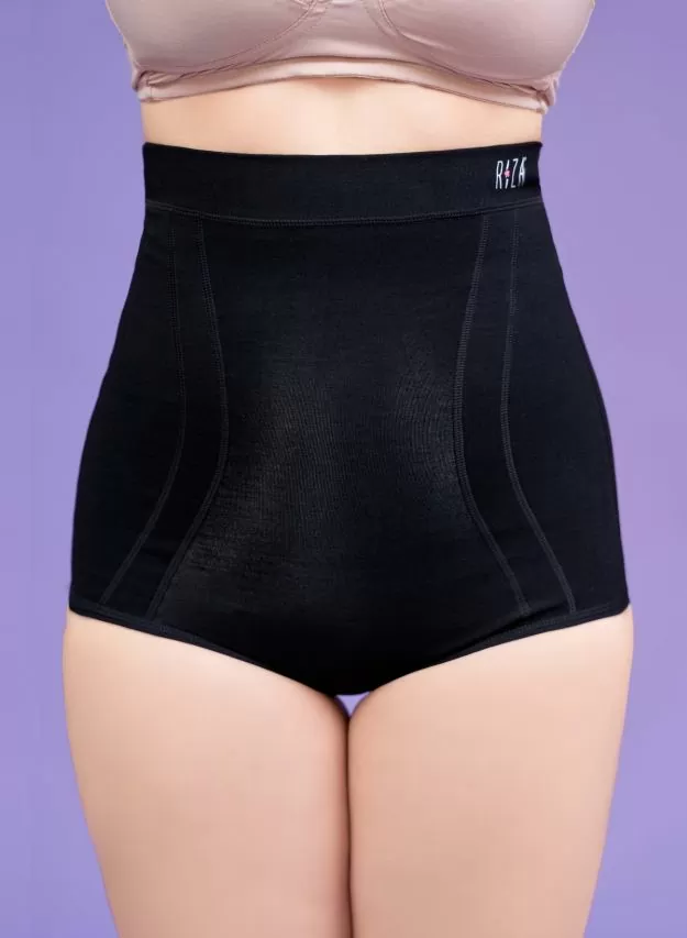 TRYLO SHAPEWEAR TUMMY TUCKER CORSET BLACK